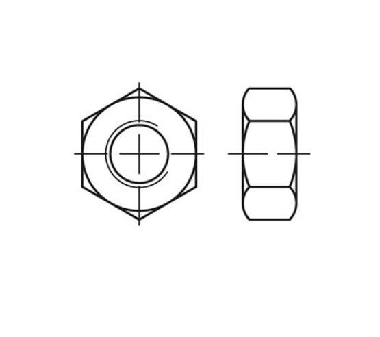 DIN 934 8 Sortiment Muttern gal Zn RG M 3 - M 24