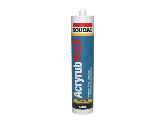 Soudal Acryl Acryrub Pro P Kartusche a 310ml, weiss fr Dehn- und -Anschlussfugen